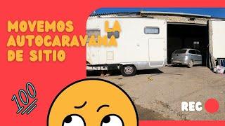 ️ autocaravana siniestrada ️ la remolcamos y metemos dentro del garaje y desmontamos