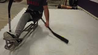 Para Ice Hockey Skills - Full reach with control drill