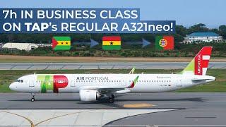 TRIPREPORT | TAP Air Portugal (BUSINESS) | Airbus A321neo | São Tomé - Accra - Lisbon