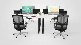 WEFFY - Workspace Efficiency! M07 23DZL the L shaped dual motor electric sit-stand desk overview