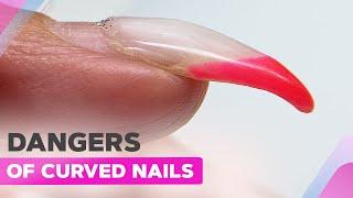 Mastering Dual Forms for Curved Nails | Chrome Powder Nail Art