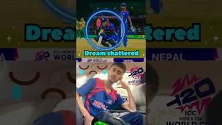 Heartbroken  Nepal vs South Africa  || Nepal lost by 1 run || #cricket #shorts