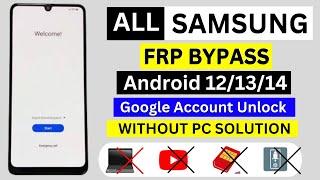 SAMSUNG FRP BYPASS UNLOCK ALL ANDROID VERSION 12/13/14 | NEW ONE CLICK BYPASS TRICK 2025