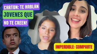 Dos mujeres en tIktok, jovenes y llenas de corage, le dicen la verad al Cartón.