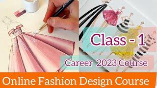 AAD  INSTITUTE  NEW   CLASS  -1  ONLINE   FASHION   DESIGN   COURSE    FROM  HOME  II