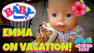  Baby Born Emma's Adventures Compilation!  Vacation Packing, Playground Outing & Beach Time! 