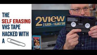 2View: The Self-Erasing VHS tape hacked with a paperclip