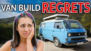 AVOID these COMMON MISTAKES! (11 DIY Van Build Tips)