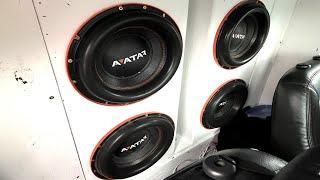 4 12” SUBWOOFERS TEARING UP EVERYTHING! CRAZY SUB FLEX!