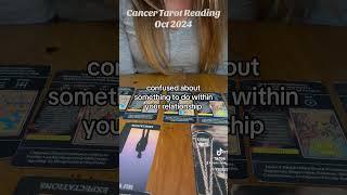 Cancer tarot reading Oct 2024. #tarot #cancerzodiac #tarotcardreading