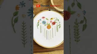 Most Beautiful Hand Embroidery designs/embroidery for beginners #embroidery #shorts