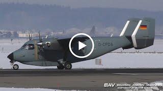 PZL Mielec M28 Skytruck - PD-Air Operation D-CPDA - landing at Memmingen Airport