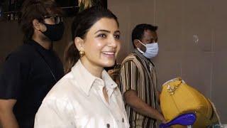 Samantha  looks gorgeous as she’s clicked at the Mumbai airport | Shudh Manoranjan