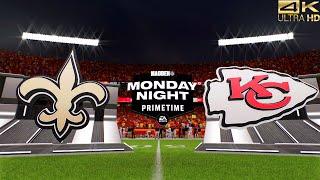 Madden NFL 25 (PS5) New Orleans Saints vs. Kansas City Chiefs (MNF) [4K ULTRA HD | GODLIKE QUALITY]