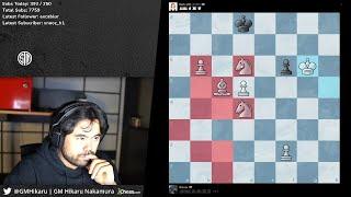 Hikaru Pre-moves 20 Moves Ahead to Beat Beth Harmon