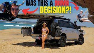 SCARED FOR OUR LIVES & living the dream / skydiving / beach fishing & 4x4 travelling Australia