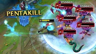 1v5 pentakills that instantly won the game...