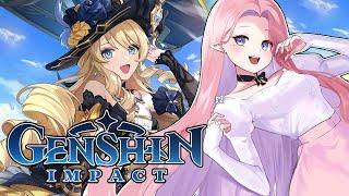 【 GENSHIN IMPACT 】Let's watch Genshin videos + French VTuber Visits Fontaine #envtuber #meiavt