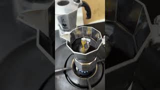 Bought a 1-cup moka pot so I drink less coffee #coffee #mokapot