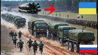 3 MINUTES AGO! Russian Convoy of 250 Trucks and Tanks Carrying 7,000 Troops Blown Up by Ukrainian Fo