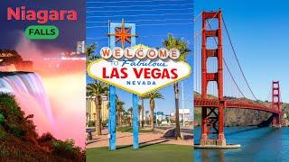 Discover America: From the Dazzling Lights of Las Vegas to the Majestic Niagara Falls!