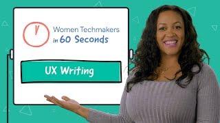 UX Writing in 60 seconds!