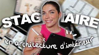 MA VIE DE STAGIAIRE EN ARCHI D'INTERIEUR !