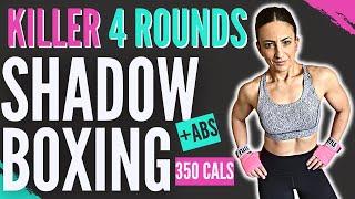KILLER 15 Minutes Shadow Boxing Workout (4 Rounds + Abs)//SYLVIA NASSER