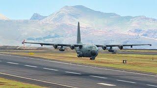 STUNNING GROUND EFFECT TACTICAL TAKEOFF C130 HERCULES at Madeira Airport Youtube