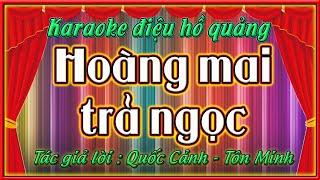 Karaoke điệu hồ quảng Hoàng mai trả ngọc