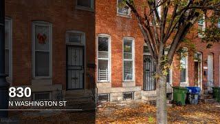 830 N Washington St | Baltimore Real Estate