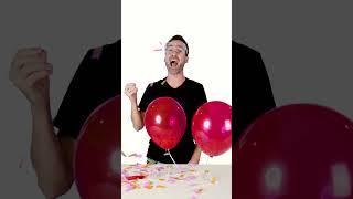 Popping Confetti Balloons!  3-2-1 Counting Song with Mooseclumps 