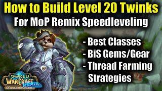 How to Build Level 20 Twinks in MoP Remix