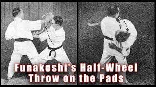 Practical Karate Bunkai: Funakoshi’s Half-Wheel Throw on the Pads