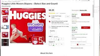 Eric's Budgeting Lecture: Cost Per Item Analysis (Diapers)