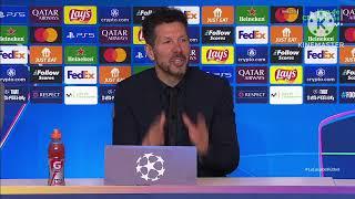 El Cholo simeone se enfrenta a un periodista