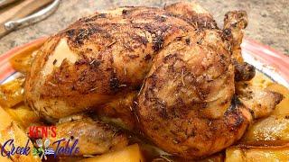 One Pan Roast Chicken And Potatoes | Easy Chicken Recipes | Ken's Greek Table