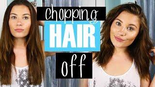 I CUT MY HAIR!! LONG BOB HOW TO