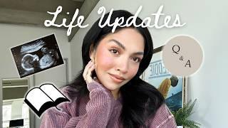 GRWM (very chatty) ️/ q&a, baby gender, novel updates + new makeup!