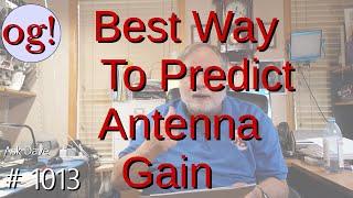 Best Way to Predict Antenna Gain (#1013)