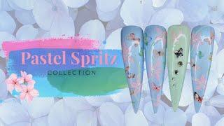 Madam Glam PR Pastel Spritz Collection | Pastel Shimmer Spring Nail Art