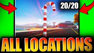 How To Find ALL 20 CANDY CANE LOCATIONS In Vehicle Legends! Christmas Event Day 1! Roblox