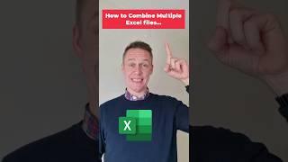 Combine Multiple Excel Files into one! #shorts