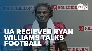 UA freshman receiver Ryan Williams talks football practice, podcast