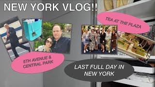 NEW YORK VLOG!! | TEA AT THE PLAZA | CENTRAL PARK | TRUMP THE TRAFFIC OFFICER??!!