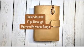 BULLET JOURNAL FLIP-THROUGH | Functional Planning | Moterm Apricot Veg Tan Personal Rings