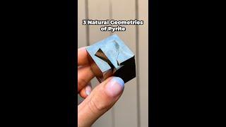 3 Natural Geometries of Pyrite Crystals