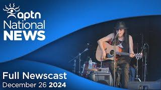 APTN National News December 26, 2024 – Indigenous arts and entertainment