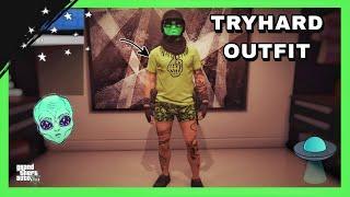 GTA 5 ONLINE- MALE GREEN UFO OUTFIT TUTORIAL (HALLOWEEN ) BELT MERGE 1.62