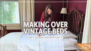 OUTDATED VINTAGE BED MAKEOVER! | DIY FURNITURE FLIP